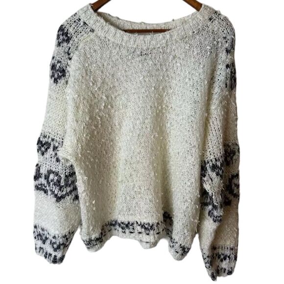 Anthropologie Pilcro Petra Feathered Sweater in Cream M - Picture 4 of 13